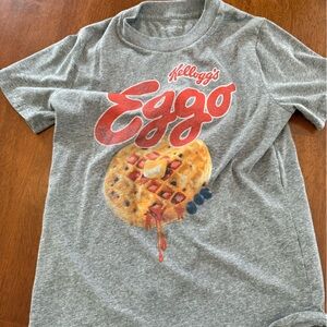 Abercrombie Kids Gray Eggo Waffle T-Shirt